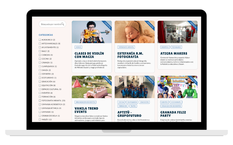 Chikiempresas. Directorio de empresas infantiles